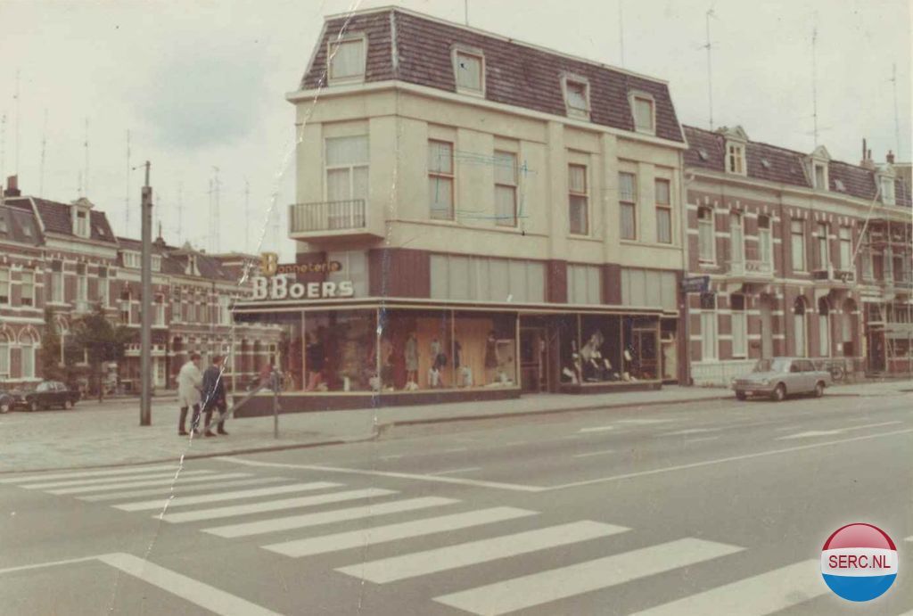 Nijmegen: Bonneterie B. Boers St. Annastraat omstreeks 1970 (foto: Frans Boers)
