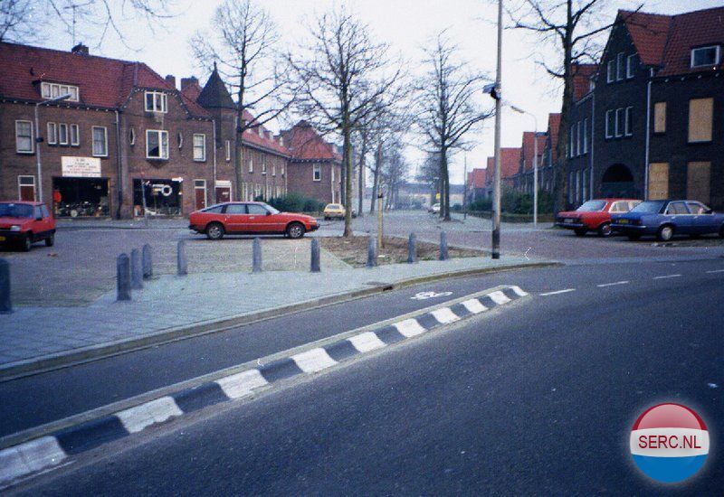 Nijmegen: Kruising Da Costastraat, Dr. Schaepmanstraat en Bilderdijkstraat medio jaren '80