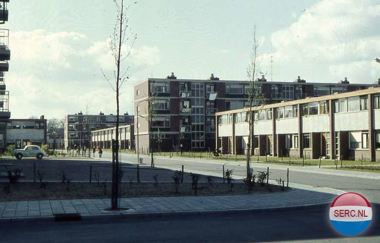 Nijmegen: De Copernicusstraat gezien vanaf de Sint Jacobslaan omstreeks 1965