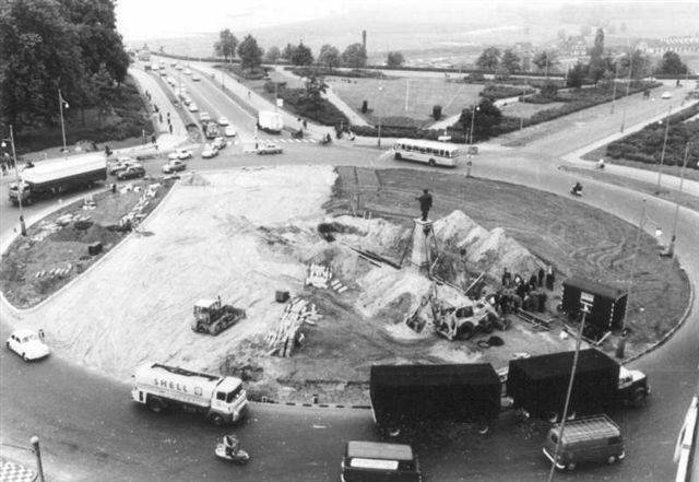 Het Traianusplein omstreeks 1968