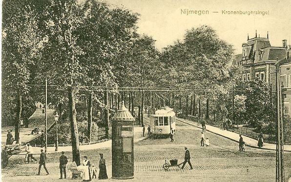 De Kronenburgersingel omstreeks 1917