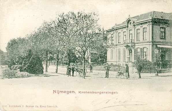 De Kronenburgersingel omstreeks 1903