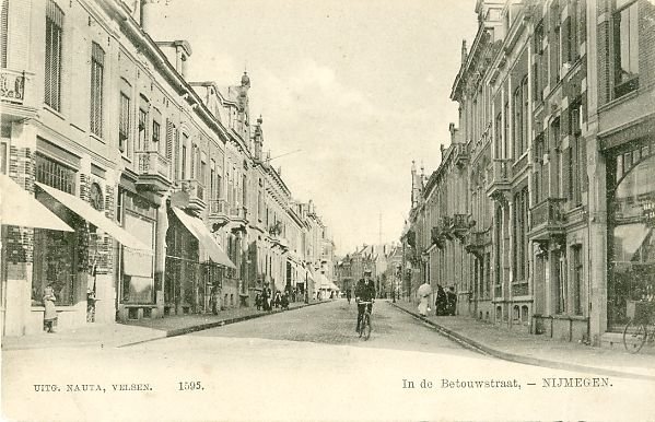 De In de Betouwstraat omstreeks 1903