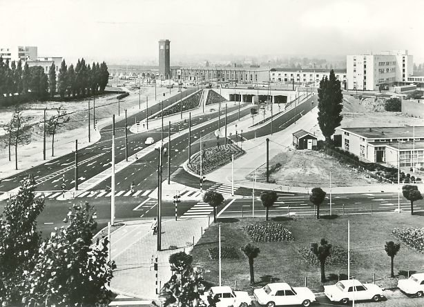De Tunnelweg omstreeks 1968