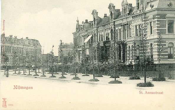 De St. Annastraat omstreeks 1911