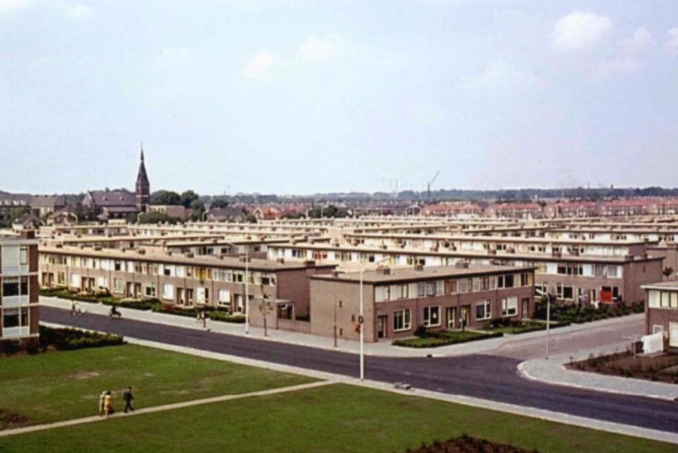 Nijmegen - Panorama van Hatert uit 1962