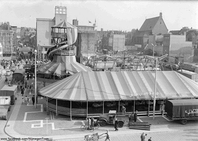 Nijmegen - Plein 1944 - Kermis in 1953
