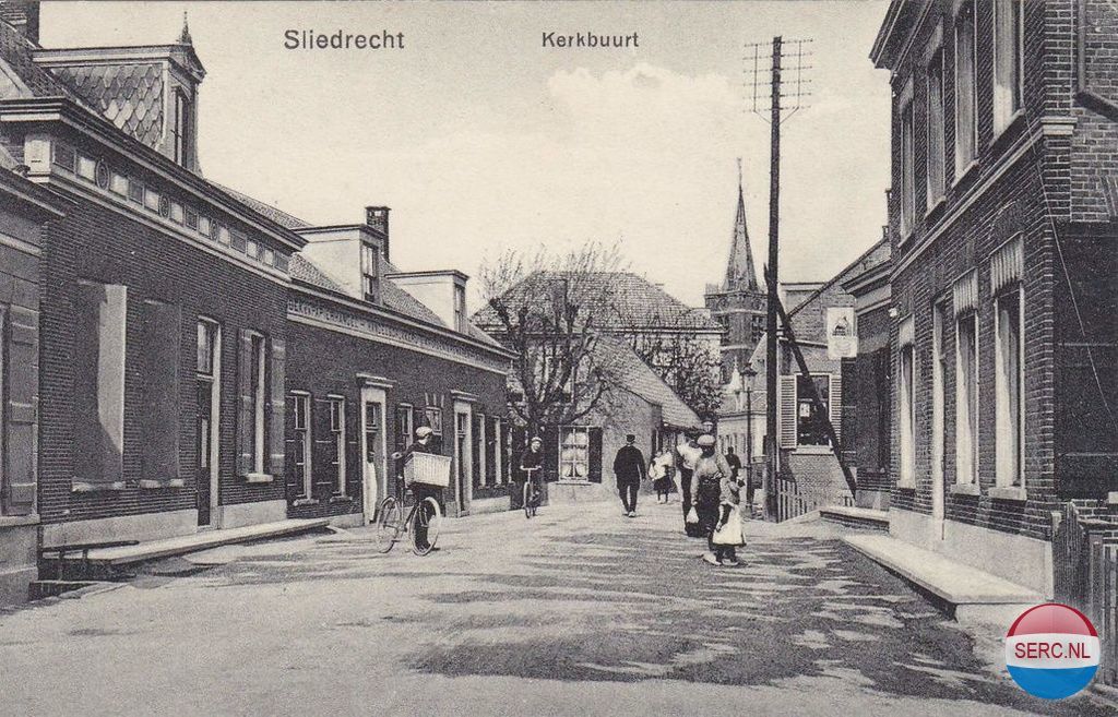 De Grote kerk gezien vanuit de Kerkbuurt Sliedrecht