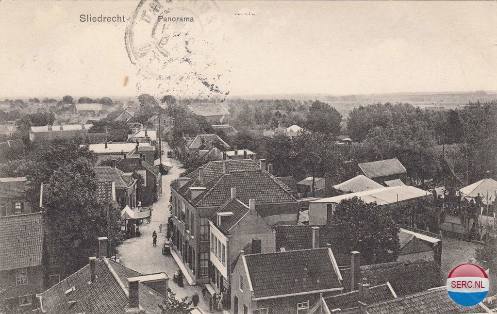 Panorama vanaf de Grote Kerk Sliedrecht